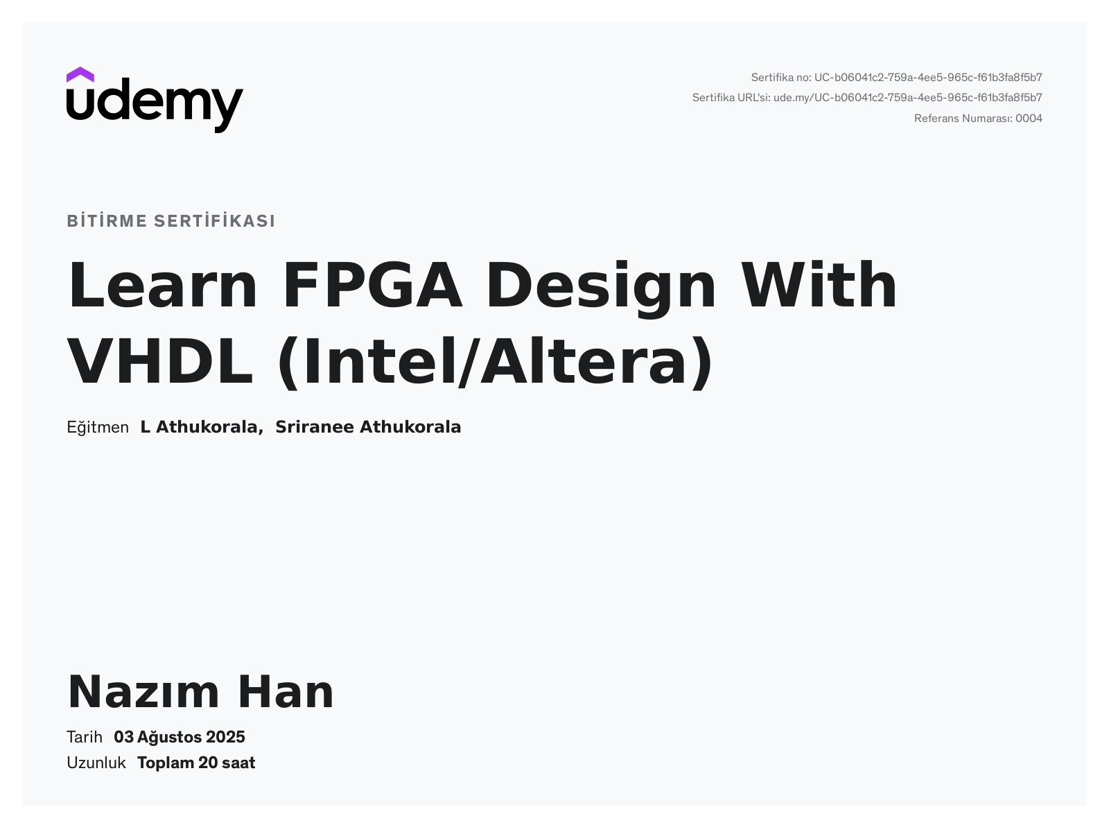 FPGA Tasarım Eğitimi Önizleme