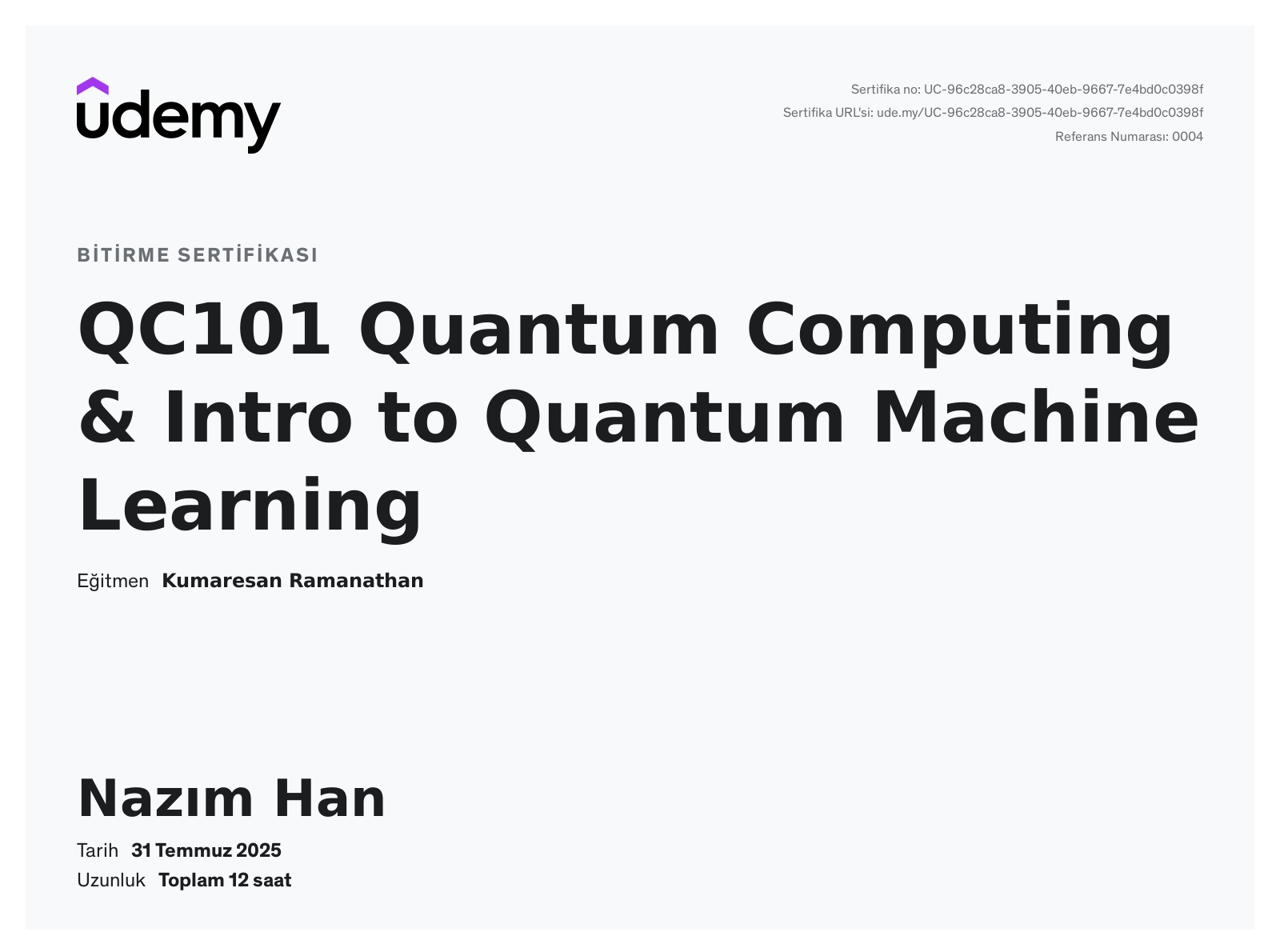 Quantum Bilişim Eğitimi Önizleme