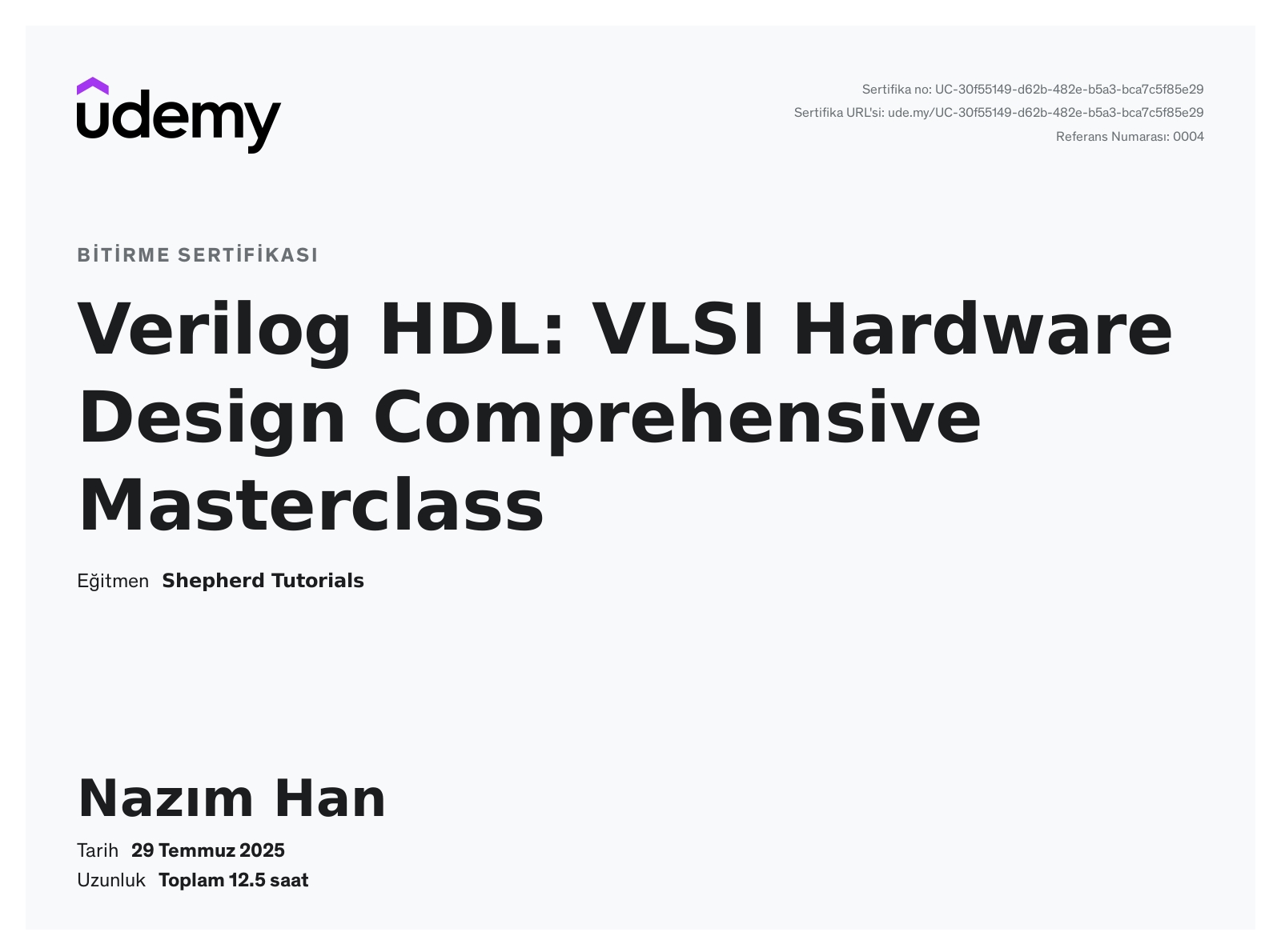 Verilog HDL Donanım Eğitimi Önizleme